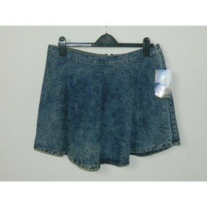 Judy Blue Skirt Denim Blue Jean Acid Wash Circle Mini Skirt Plus Size 3XL